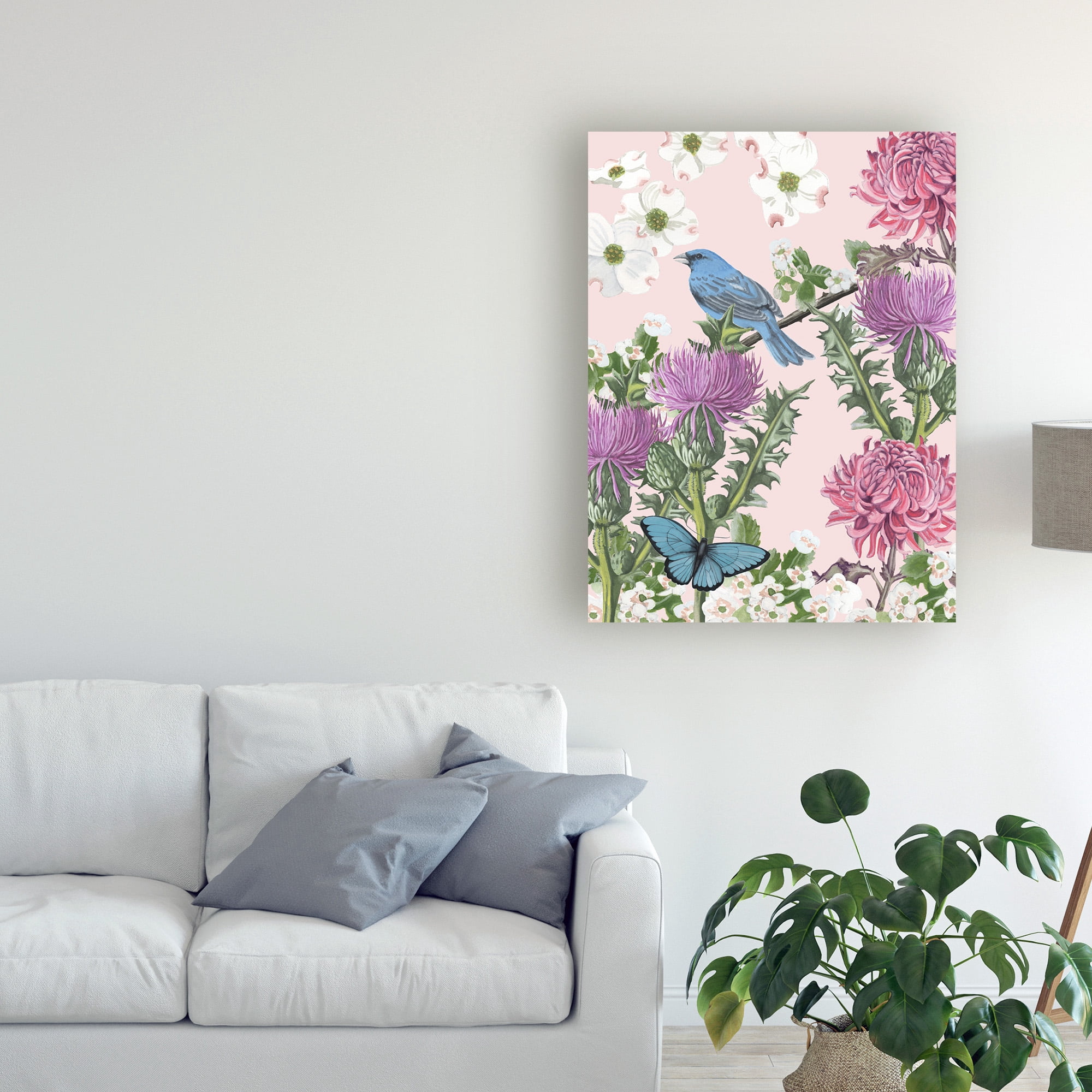 Trademark Fine Art 'Bird Garden Iv' Canvas Art by Naomi Mccavitt