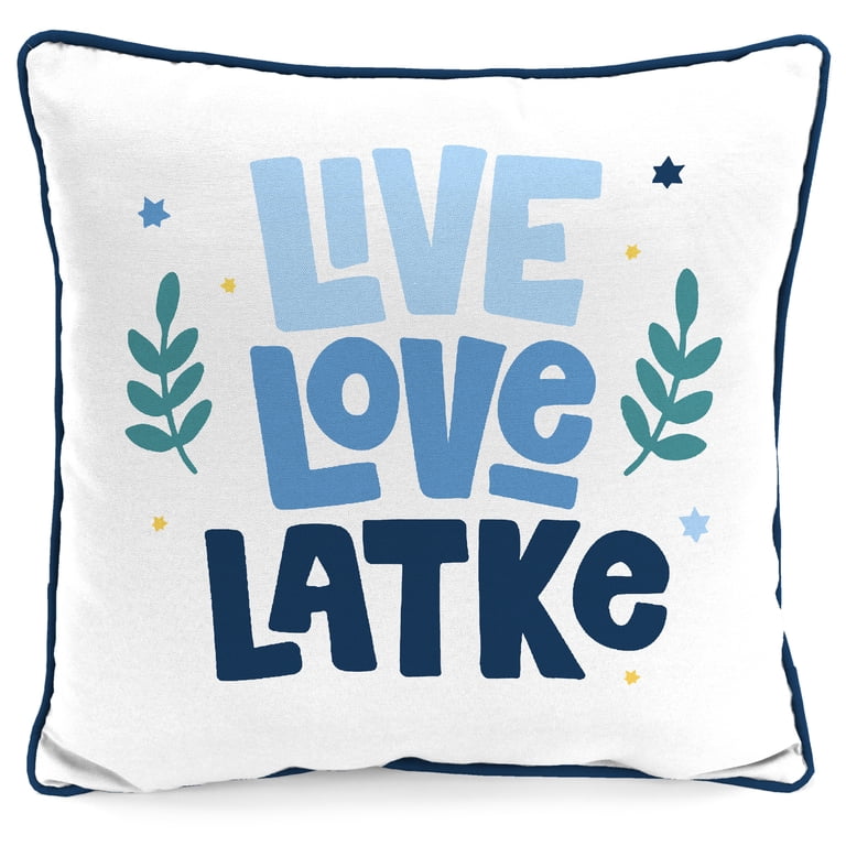 Reversible Outdoor Square Throw Pillows, Set of 2 photo 5