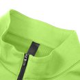 thumbnail image 6 of Men's Long Sleeve Athletic Shirts 1/4 Pullover Zip Quick Dry Sun Protection Rash Guard UPF 50+ Outdoor Running T-Shirts with Zipper Pocket Big and Tall Size 4XL Green, 6 of 9