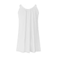thumbnail image 6 of SELONE Womens Dresses Summer Casual Midi Vacation Dresses Solid Sleeveless Scoop Neck Beach Holiday Dress White XS, 6 of 7