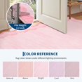 thumbnail image 3 of Hasoo 9' x 12' Pink Scalloped Washable Neutral Area Rug for Living Room Modern Geometric Accent Throw Carpet for Bedroom Non-Slip Floor Cover Room Home Decor, 3 of 7