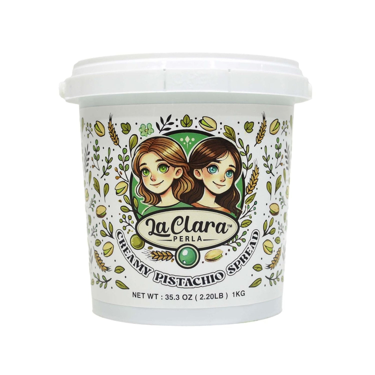 Dubai Chocolate Combo Kit - Creamy Pistachio Spread 1KG - Kadayif/Kataifi 500G