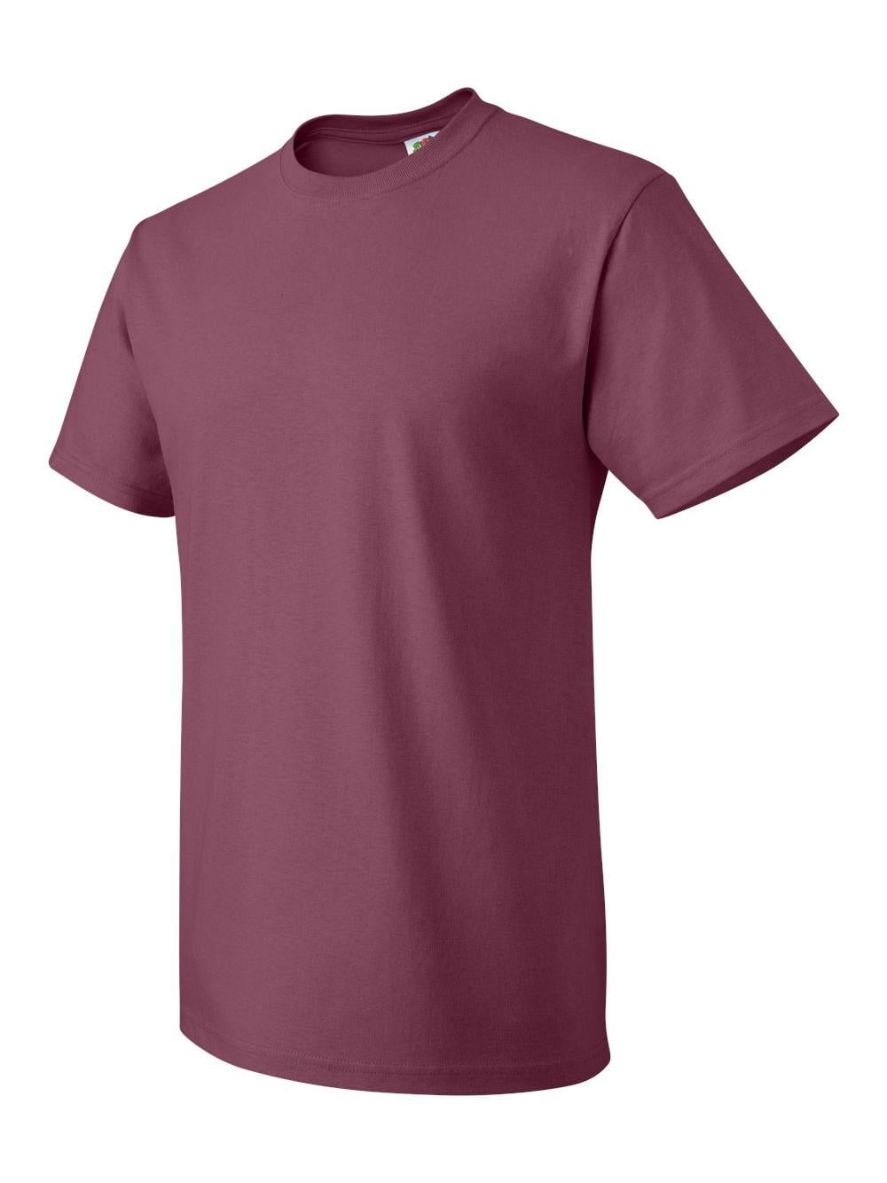 Fruit of the Loom HD Cotton Short Sleeve TShirt 3930R Burgundy