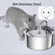 thumbnail image 2 of Fuente de agua para gatos, dispensador automático de agua para perros con fuente para mascotas de acero inoxidable de 3,2 l/108 oz, Ultra-qui(,), 2 of 4