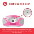 thumbnail image 4 of Ematic Bluetooth CD Boombox, Pink, EBB9224, 4 of 10
