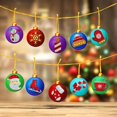 thumbnail image 3 of Kits de llavero navideño DIY con diamantes, s 5D, coloridos para decoración navideña, 10 Uds., 3 of 6