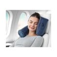 thumbnail image 4 of Almohada de viaje Brookstone Free Form de espuma viscoelástica azul, 4 of 7