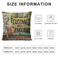 thumbnail image 5 of PHYHOO  Summer Retro Outdoor Throw Pillow Covers Welcome to Our Porch Sign and Breathe Letter Decor Pillow Covers for Swing Garden Hammock Chair Sofa White, 5 of 5