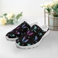 thumbnail image 3 of POLERO Colorful Galaxy Halloween Bat Mules Shoes for Women Ladies Slip On Garden Clogs Comfortable Open Back Walking Sneakers Indoor Outdoor Casual Footwear, 3 of 7