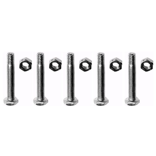 (5) Shear Pins & Bolts Fits John Deere 1332DDE 524D 724D 826D Push Snow