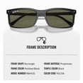 thumbnail image 3 of Ray-Ban RB4435 Rectangle Shaped Non-Polarized Sunglasses for Men & Women - Includes Official RAYBAN Eyewear Kit - Ideal Formal & Casual Wear Sunglasses - Blue Lens, 3 of 7