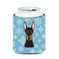 thumbnail image 1 of Snowflake Doberman Can & Bottle Hugger, 1 of 1