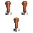 thumbnail image 1 of manipulación de café,Tamper de café expreso mango de madera 51/53/58mm,Tamper de café taza de extracción de café prensa base plana,accesorios para cafeteras espresso,café tamper barista, 1 of 8