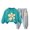 Sky Blue, variant on Zwiiyzr 2025 3-10Y Toddler Baby Boy Girl Clothes Warm Fleece Lined Flower Print Long Sleeve Sweatshirt Tops and Pants Winter Fall Clothing Set Blue