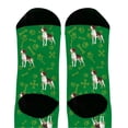 thumbnail image 3 of ThisWear Dog Gifts Beagle Socks for Men Women Dog Themed Socks Dog Accessories 1-Pair Green Crew Socks, 3 of 5
