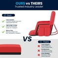 thumbnail image 5 of Flash Furniture Malta Collection Fabric Stadium Chair, Red, 5 of 18