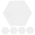 thumbnail image 5 of RENACLIPY Clear Acrylic Hexagonal Place Cards 5-Pack Erasable Wedding Table Number Cards for Events, 5 of 8