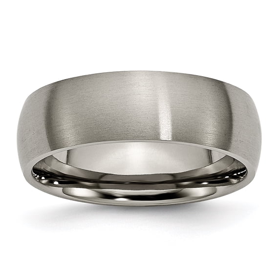 Beautiful Titanium 7mm Brushed Band