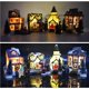 thumbnail image 1 of Moyic Casas de pueblo navideñas LED Adornos navideños de resina Edificios de Papá Noel Regalo para niños Kits de decoración para fiestas Moyic HA037805-00, 1 of 6