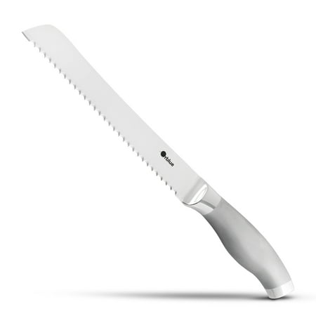 Orblue Stainless Steel Serrated Bread Slicer (Best Serrated Bread Knife)