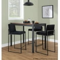 thumbnail image 3 of Fuji High Back Counter Stools for Kitchen Counter, Counter Height Chairs, Bar Stools Set of 3 with Backs, Counter Stools Set of 3 Black, Bar Stools Set of 3 Counter Height (Black Velvet), 3 of 6