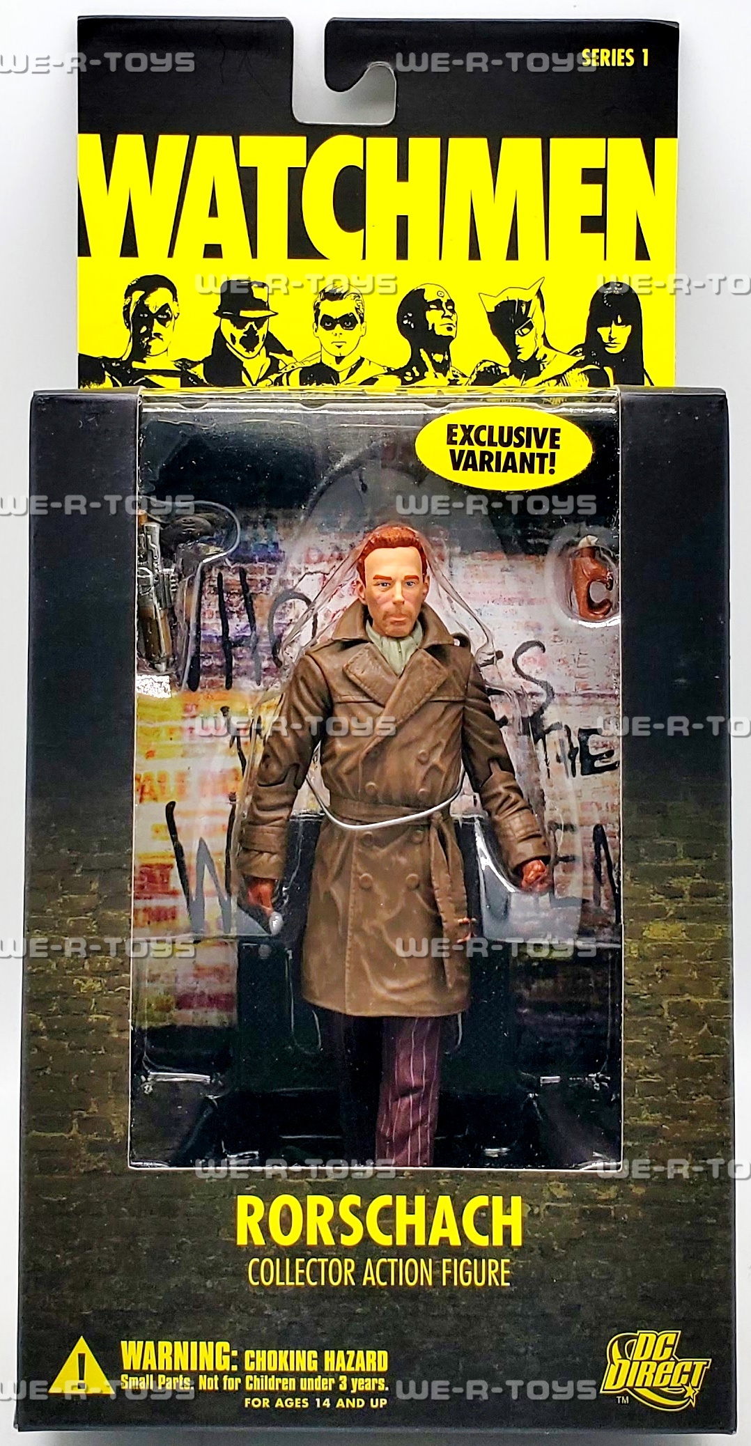 Watchmen Rorschach Unmasked Prisoner Variant Figure DC Direct