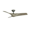 thumbnail image 4 of Zephyr 52" Graphite/Weathered Wood Integrated LED Smart Ceiling Fan with Remote Control, 4 of 4