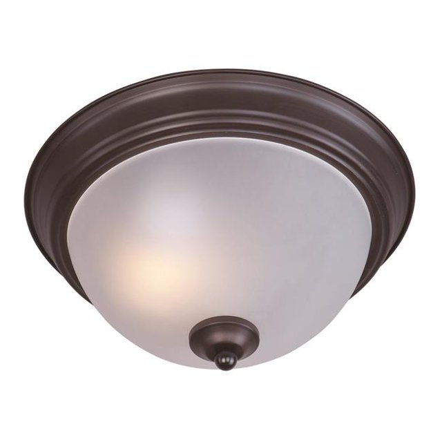 Maxim 85840FTOI One Light Flush Mount, Oil Rubbed Bronze