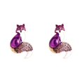 thumbnail image 4 of Guardoinrt Mignonne Broche Émaillée en Strass Bijoux pour Garçons Femmes Violet 52x35mm 2Set, 4 of 6