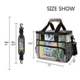 thumbnail image 3 of FORMRS Insulated Cooler Bag 24 Cans Capacity Soft Leakproof Lunch Box with Side Pockets, Ocean Boat, 3 of 7