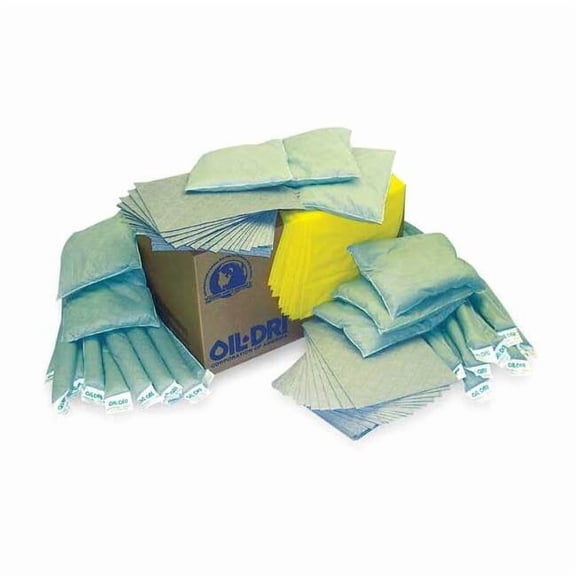 Oil-Dri Spill Kit Refill, 109 gal Volume Absorbed per Kit, Box, White L90667R