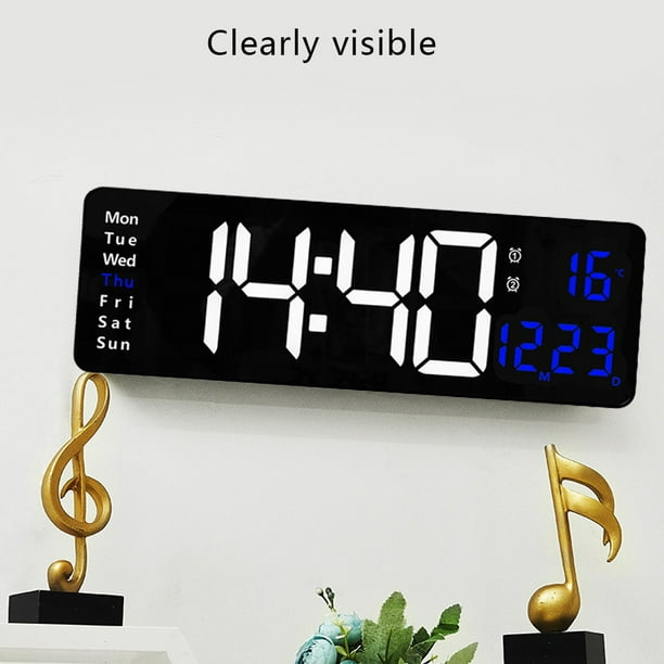 Reloj de pantalla de funcion de pantalla grande de 16 pulgadas reloj digital reloj de pared de sala de estar simple Zhivalor BST3003093 3 Walmart en linea
