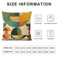 thumbnail image 5 of Creowell Boho Spring Throw Pillow Covers 18x18 Inch,Colorful Geometric Cushion Covers,Modern Home Decoration Pillow Cases,Rainbow Square Cushion Cases, 5 of 5
