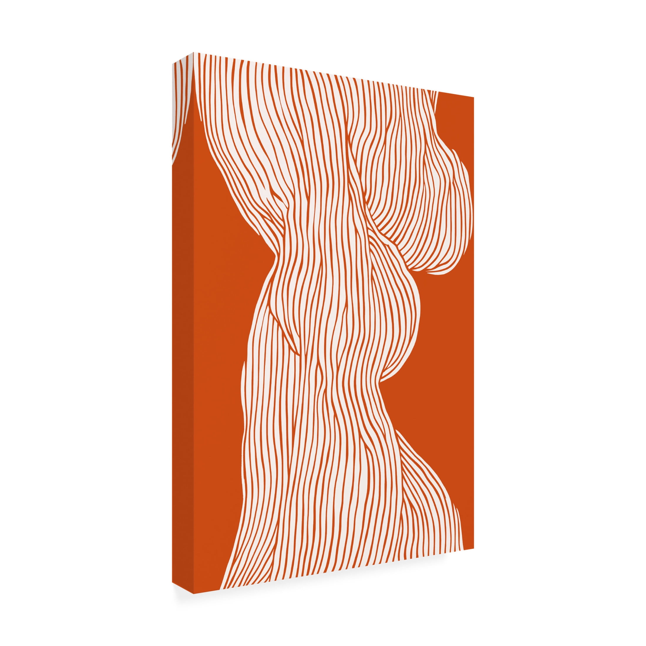 Trademark Fine Art Treechild Fibers No 1 OrangeBrown Canvas Wall Art