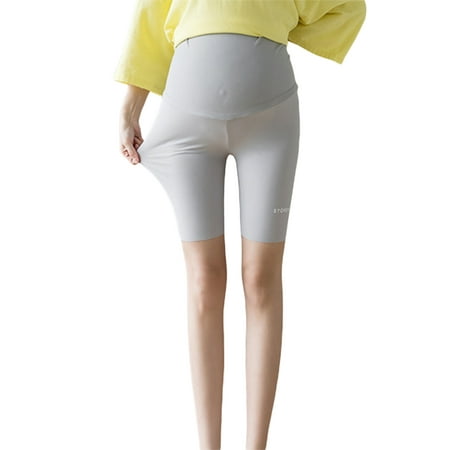 

One opening Women s Summer Maternity Yoga Shorts Over the Belly Pregnancy Active Biker Shorts for Workout Running