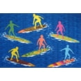 thumbnail image 1 of Tapis amusant pour enfant Surfons ensemble multicolore nylon, 1 of 2