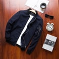 thumbnail image 4 of Chaqueta informal 2024 para hombre, chaqueta bomber, cortavientos para hombre, abrigos con cremallera, chaqueta de carga holgada para primavera y otoño, ropa deportiva informal para hombre, 4 of 4