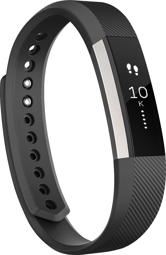 fitbit alta wireless activity and fitness tracker wristband, black ...