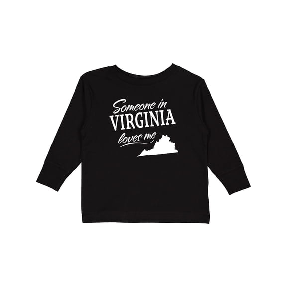 Inktastic Someone in Virginia Loves Me Boys or Girls Long Sleeve Toddler T-Shirt