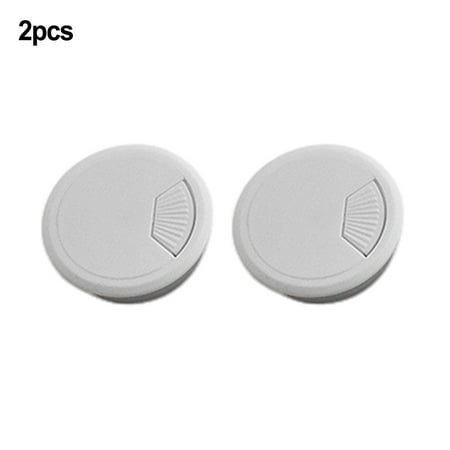 

2pcs Desk Plastic Grommet Table Cable Computer Desk Cover Wire Hole Cover