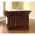 thumbnail image 2 of Bowery Hill 2-Drawer Traditional Wood Kitchen Island in Mahogany, 2 of 6