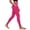 Hot Pink, variant on GJSYRH Women High Waist Workout Leggings with Pockets Comfortable Stretchy Athletic Running Yoga Pants for Women Purple XXL