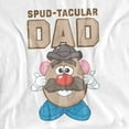 thumbnail image 2 of Mr. Potato Head Father's Day Spudtacular Dad Unisex Adult Long-Sleeve T Shirt, White, 2X-Large, 2 of 4