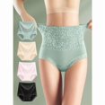 thumbnail image 5 of 4pcs Waisted Lace Trimmed Women's Underwear, 5 of 5