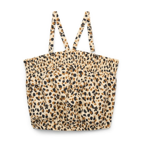 Wonder Nation Girls Tween Cotton Smocked Halter Tank Top, Sizes 4-18