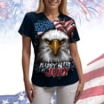 thumbnail image 5 of CAICJ98 Women's 250Th Anniversary Print V-Neck T-Shirt 1776-2026 250Th Anniversary Tee Patriotic T Shirt Women (Dark Blue,XXL), 5 of 6