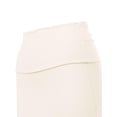 thumbnail image 4 of MixMatchy Women's Basic Foldable High Waist Regular and Plus Size Maxi Skirts, 4 of 5