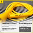 thumbnail image 3 of HONOR ATHLETICS Speed Rope, Skipping Rope - Best for Double Under, Boxing, MMA, Cardio Fitness Training Condition - Adjustable 10ft - Jump Rope (Snow White), 3 of 5