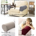 thumbnail image 5 of 4 pieces Stretch Armchair Couch Arm Rest Cover Anti-Slip Sofa Chair Protector (Light Yellow), 5 of 5
