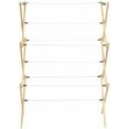 Clothes Drying Rack, Stabile Wood Frame with Slanted Feet, Smooth Vinyl ...